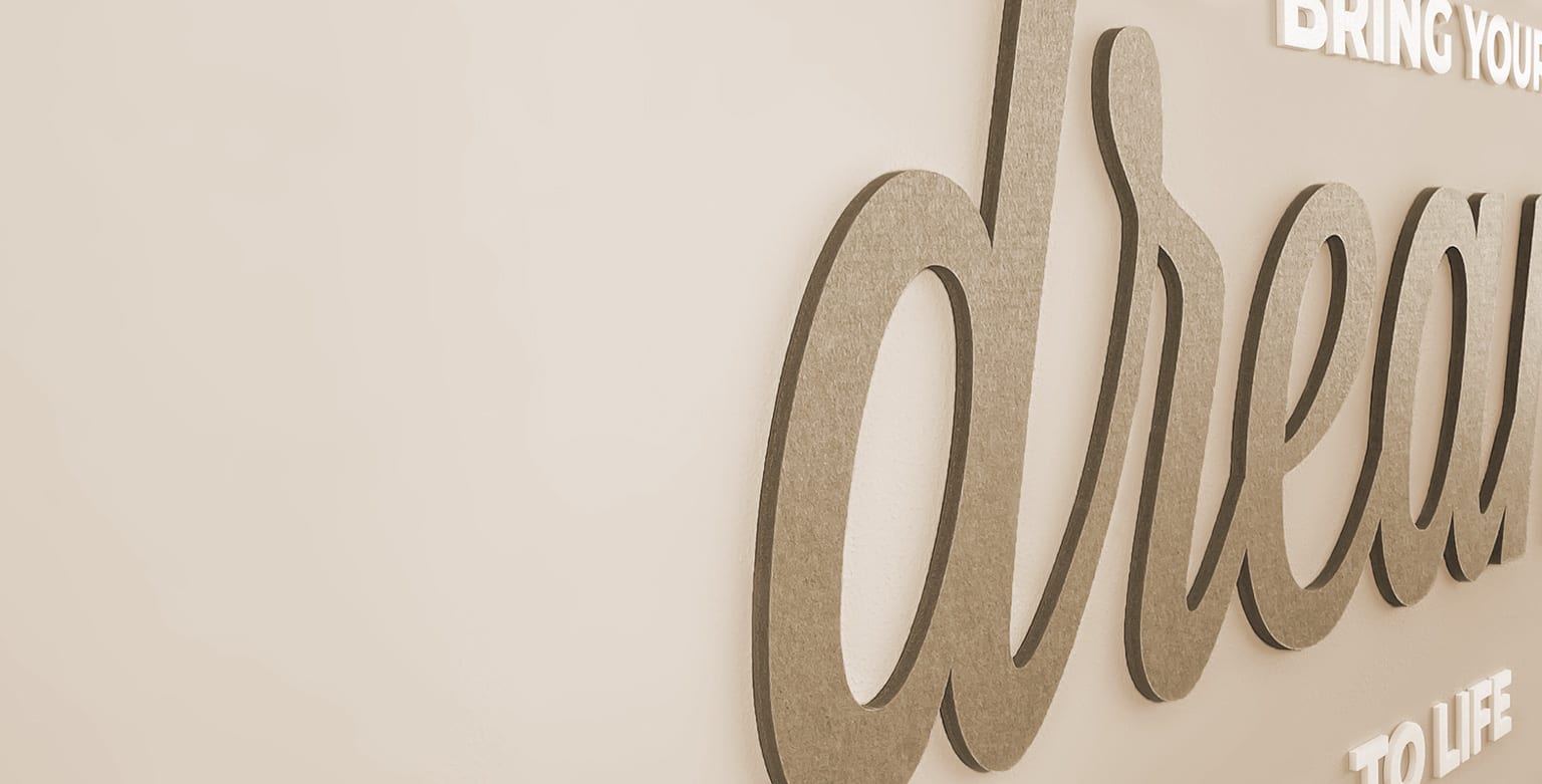 Felt Letters as a beautiful wall decoration