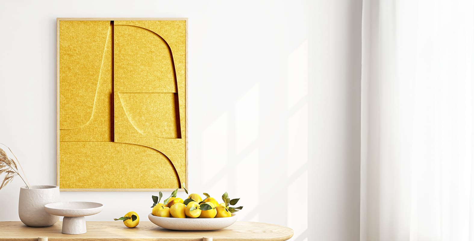 Felt Art. Beautiful art for any interior. Also available in fresh and striking hues!