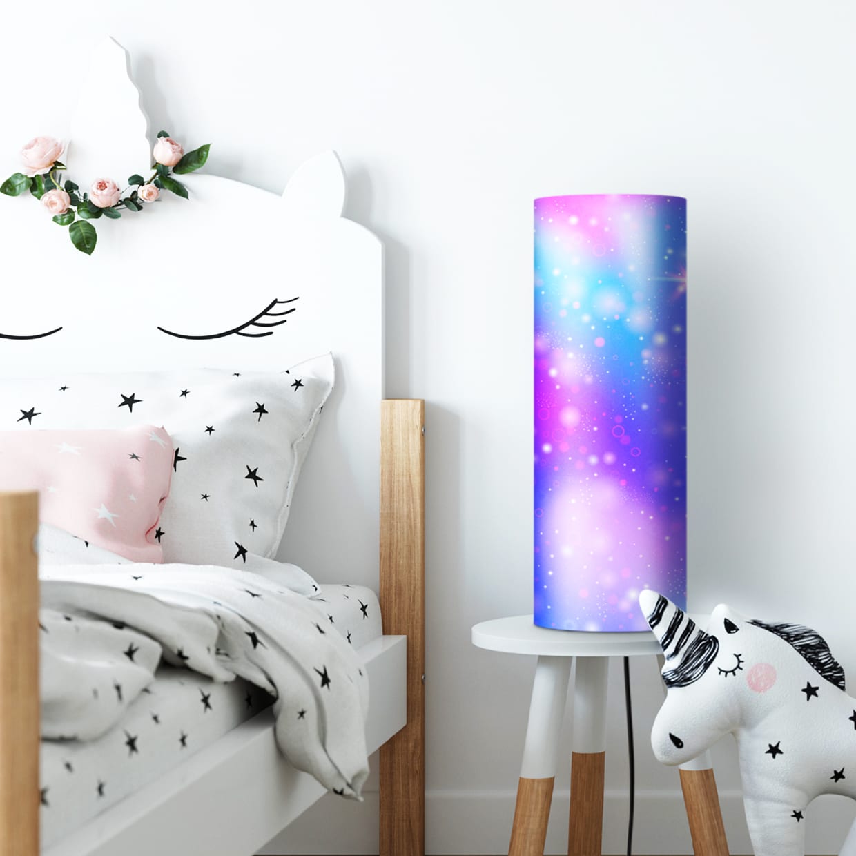 Photo on a lamp childrensroom