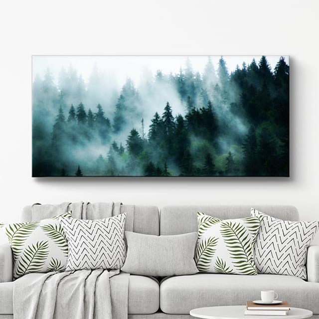 Panoramicphoto on canvas